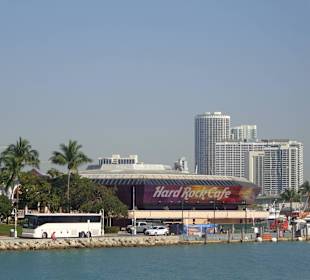 Blick auf das Hardrock Cafe