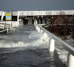 Sturmflut an der Alten Liebe