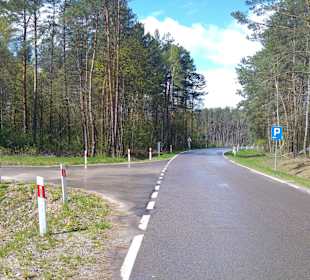 Parkplatzeinfahrt für 3 Ländereckwanderung