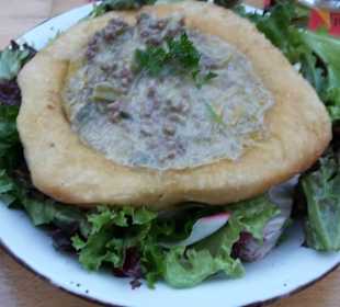 Gefüllte Brottasche