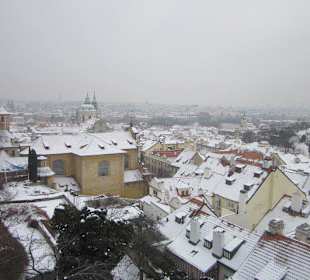 Blick vom Burgberg nach Prag