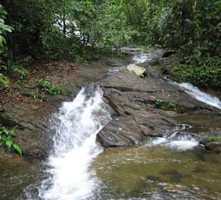 Ein Teil des Wasserfalls