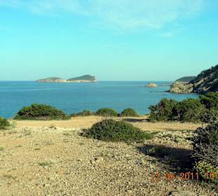 Oberhalb der Strandes