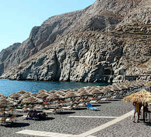 Nördliches Strandende in kamari