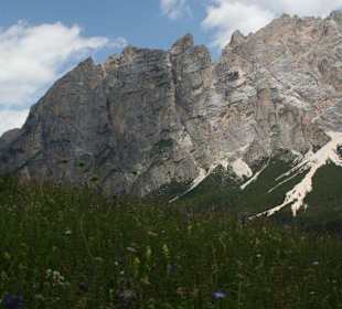 Cortina - Blick auf die Dolomiten