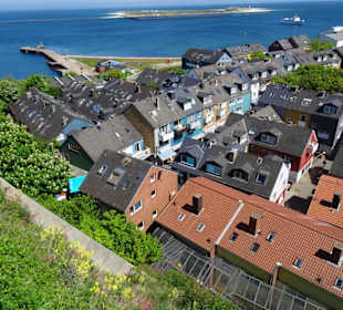Blick auf das Unterland von Helgoland