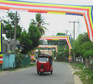 Geschmückte Strasse