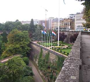 Blick von den Kasematten der Pétrusse 