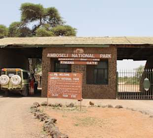 Einfahrt Amboseli NP