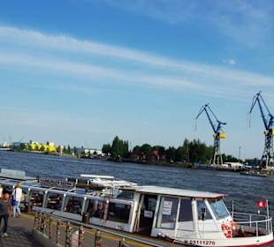 Anlegestellen der Boote