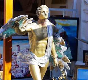 Santorin selbst im Bild Landschaft, Stadt