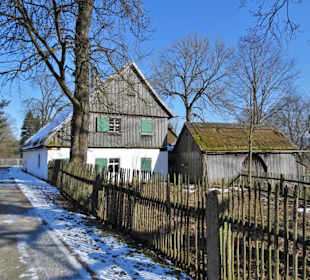 Außenansicht des Dietelhofes im Museum