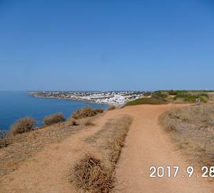 Wanderweg zwischen den Stränden Praia da Luz und Porto de Mo