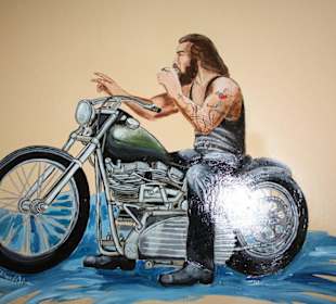 Türen-Kennzeichnung im Road House;hier: Herren-WC