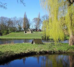 Der Stadtpark und Burgberg am Rand der Altstadt