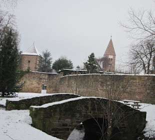Altstadt Wissembourg im Winter
