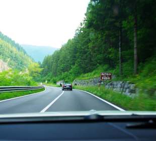 Anfahrt zum Plöckenpass Landstrasse Italien