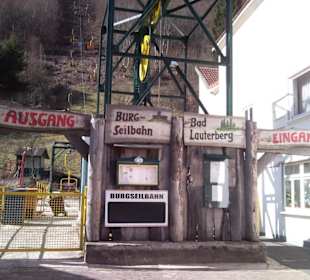 Startpunkt der Burgseilbahn