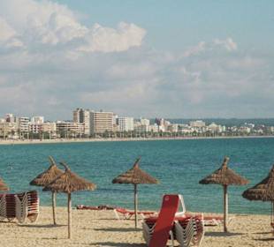 Strand an der Playa de Palma