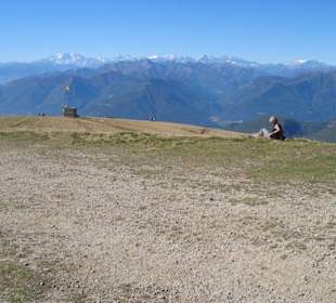 Blick auf's Matterhorn und Monte Rosa Gebirge