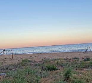 Zum Strand runter, immer schöner Wind