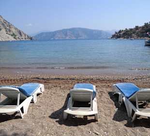 Ausblick vom Strand in Turunc