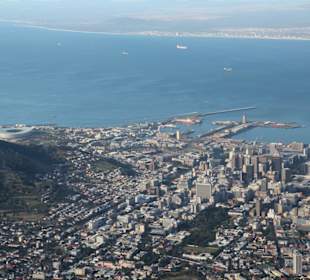 Blick auf Kapstadt Downtown