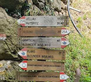 Wandern Algund Vellau