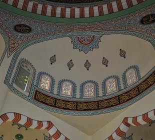 Deckenbemalung in der Moschee in Side