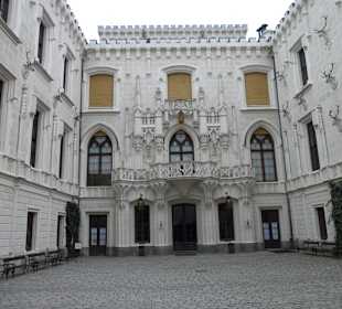 Innenhof Schloss Hluboka