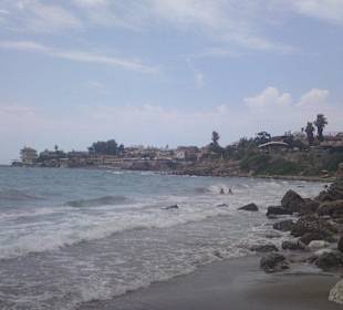 Strand in Richtung Altstadt von Side