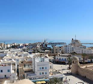 Stadt Sousse vom Aussichtsturm der Kabba