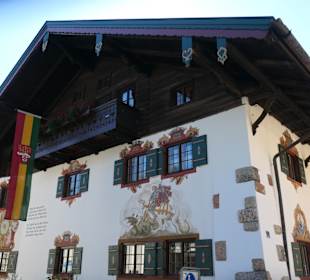 Blick zum Rathaus von Ruhpolding