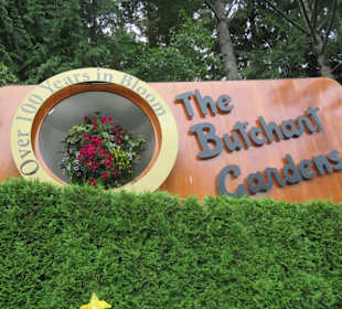 Im Butchart Garden unterwegs