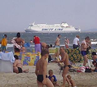 Der Strand von Swinemünde/Swinoujscie