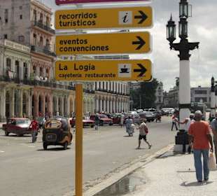 Wegweiser beim Capitolio