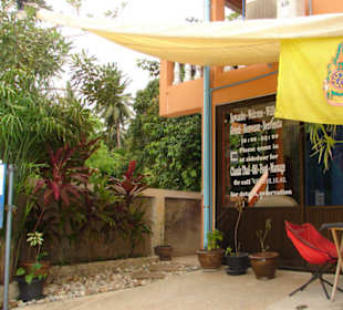 Der Eingang der Massage