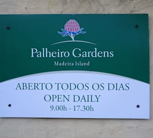 Das Schild am Garten