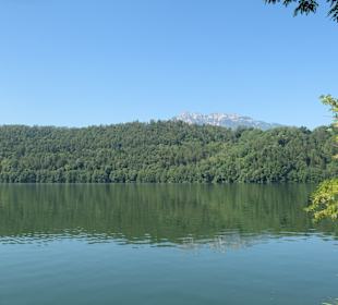 Beim Levicosee im Trentino bei Levico Terme