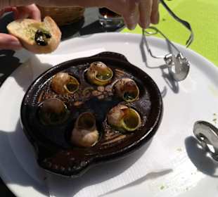 Weinbergschnecken in Kräuterbutter