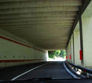 Tunnel im unteren Bereich Rückfahrt
