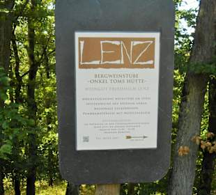 Werbung für die Toms Hütte