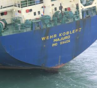 Die Koblenz im Panamakanal