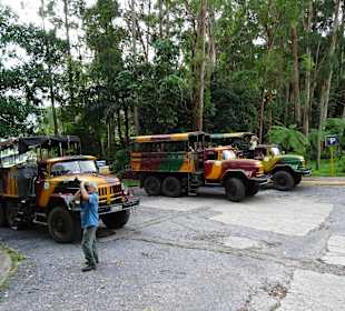 Jeep-Safari mit russischen Lkws