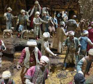 Szene aus der Weihnachtskrippe