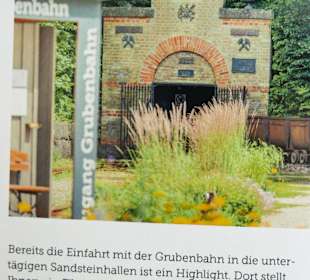 Eingang und Einfahrt zum Stollen