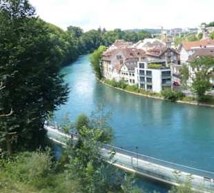 Nett anzusehen am blauen Wasser 