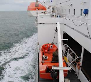 Auf der Maresk Dover nach Dünkirchen