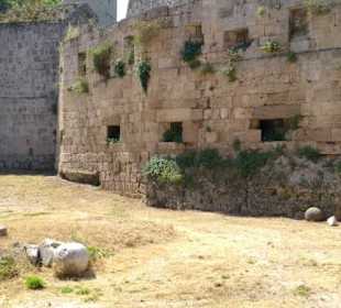 Im Festungsgraben zwischen den Mauern
