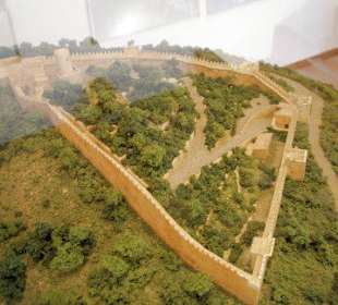 Modell Burganlage im Museum